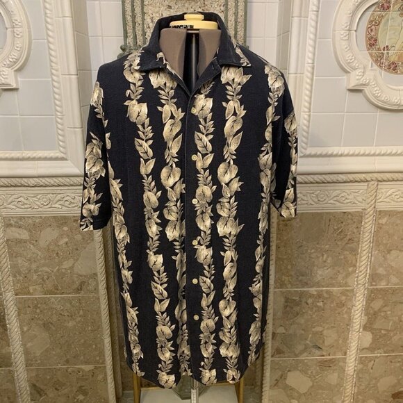 Chaps Ralph Lauren. Size Large. Cotton Knit. Button Up. Short Sleeve. B100 - Picture 1 of 5